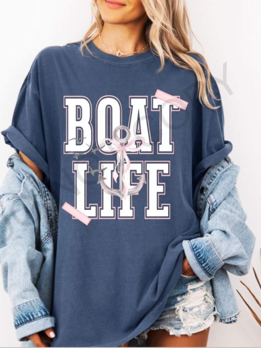 Boat‎ Life Graphic Tee Women’s Casual Lake Shirt Nautical Summer Boating Shirt